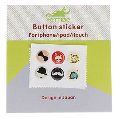 adesivo home button pack com 6