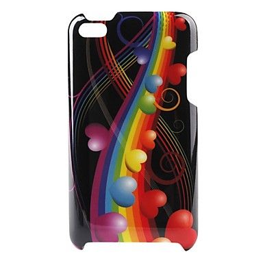 case ipod touch 4 corações e arco iris